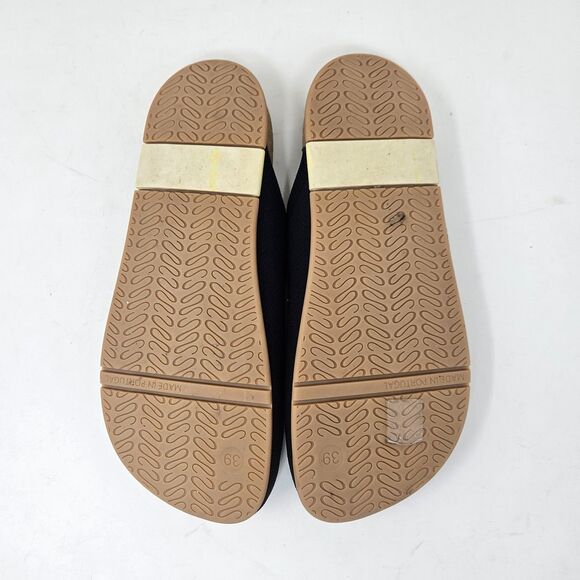 MESSAGE Henning Mules Clogs Black Minimalist Recovery Cork Vegan EU 39 US 8, 8.5 - Picture 11 of 12